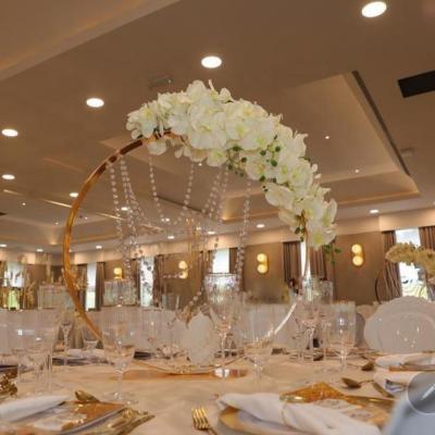 China Supplier High Quality Round Wedding Centerpiece Wedding Circle Centerpiece Wedding Backdrop HBCP0816 for sale