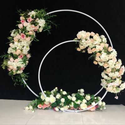 China 2020 New Wedding Party Iron Round Circle Backdrop Decoration Flower Stand Stand Supplies HBCP0818 for sale