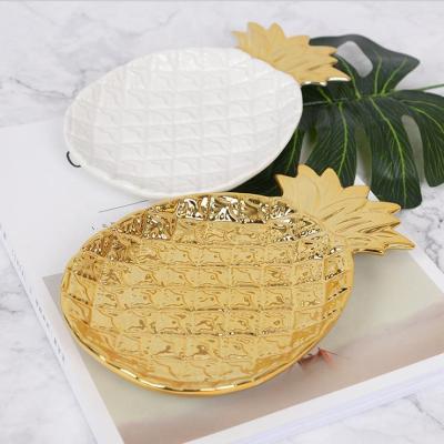 China Wedding Party Home Decoration Pineapple Dish Sale Classic Pineapple Dish Best For Wedding Ring Holder And Party Home Decoration Supplies for sale