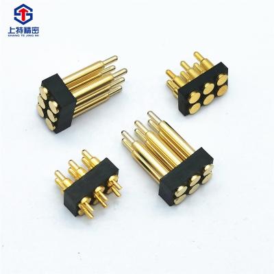 China Electronic Brass Electroplating Pin Fire Contact Spring Pin / Flame Retardant Gold for sale