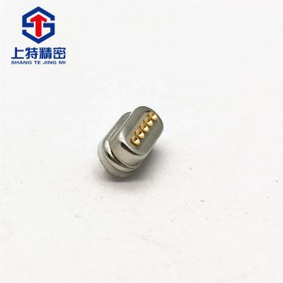 China Fire / Flame Retardant Electrical Bike 5 Pin Pogo Pin Magnetic Battery Connector For PCB Or Wire for sale