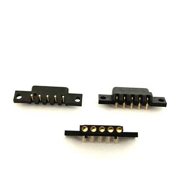 China Fire / Flame Retardant 5 PIN Bend Gold Plated 90 Degree Connector Plug For Laptop for sale