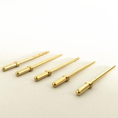 China Fire / Flame Retardant High Current Brass Round 180 Degree Electrical Test Pogo Pin Connectors Conductive Probe for sale