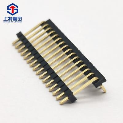 China Fire / Flame Retardant Right Angle 16Pins PCB Mount Pin Header Connector Female Header Manufacturer for sale