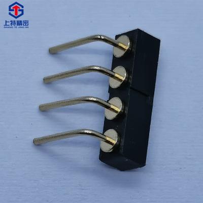 China Fire / Fire Retardant Pogo Pin Connector Spring Die Connector Shangte Factory Direct Test Folding Pin Charging Thimble Male And Female Plug 2.54 for sale