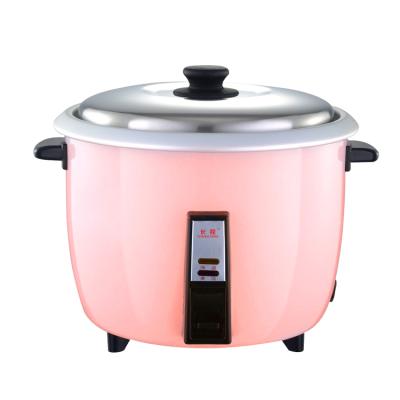 China Hotel Stainless Steel 200 Cup Commercial Drum Shape Non Stick Aluminum Inner Pot Electric Rice Cooker for sale