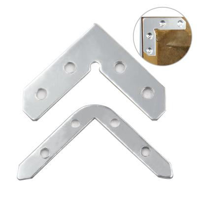 China Retail Industry Picture Framing Frames 2 Kind Of L Shape Metal Brace Corner Connector for sale