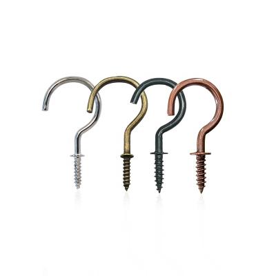 China 2021 Retail Industry Hot Selling Metal Cup Hook With Shoulder Size From 1/2