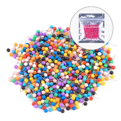 China Workplace or home or outdoor high quality colors plastic master card push drawing pins with polybag packing for sale