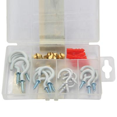 China General Industry 38pcs Metal Hook Kit Including Plastic Cup Hooks Anchor Push Pin Kit for sale