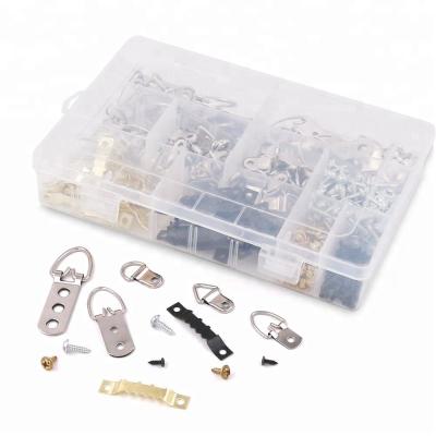 China Heavy Duty Decoration 160 Pcs Picture Hangers Assortment Kit For Picture Hanging Solutions With Clear Box for sale