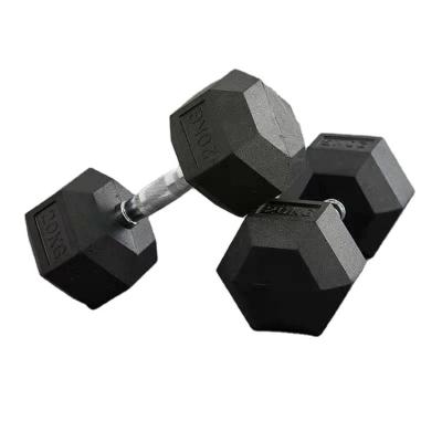 China Top Quality Widely Used Durable Rubber Hexagon 47 Rubber Dumbbell for sale