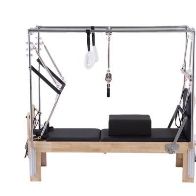 China Durable High Quality Oak Pilates Cadillac Reformer 3 In 1 Trapeze for sale