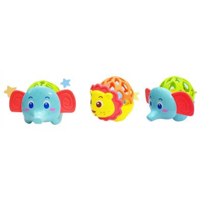 China Eco Friendly Baby Chew Toy Animal Teether Kids Elephant Silicone Soft Toys with Music and Light for sale