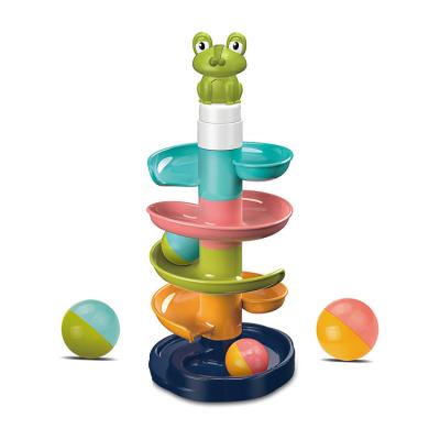 China High Quality Exciting Funny Ride Track Slide Game Rolling Ball Game Baby Sliding Spinning Toy 28.8*9*31CM for sale