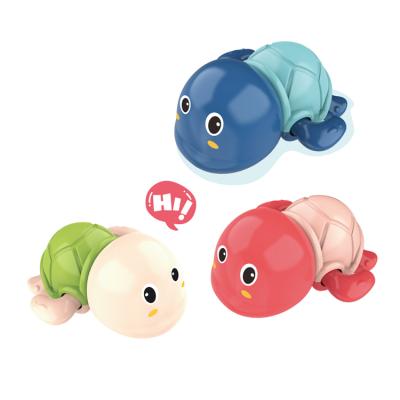 China baby bath toy-wind up wind cartoon turtle bath toys 9.5 x 8.5 x 5.5 for sale