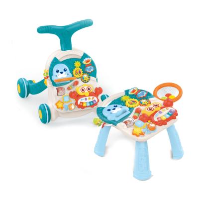 China 2 IN 1 Baby Walker Plastic Baby Activity Board Multifunctional Baby Walker 44*47*47CM for sale