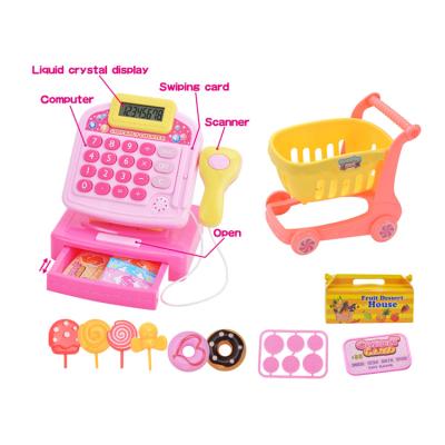 China Supermarket Girl Play Set Pretend Toy , Cash Register Pretend Play Toy For Girl Toy Child 40.3*16*24.2cm for sale