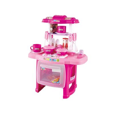 China Educational Juguetes Pretend Play 2020 Pretend Cooking Toy Electric Kitchen Set Toys Girls Play Toys For Children for sale