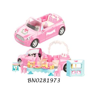 China DIY Toy Doll Wedding Car Pretend Play Toy Little Girl Toys Kids Car Children's Toy for sale