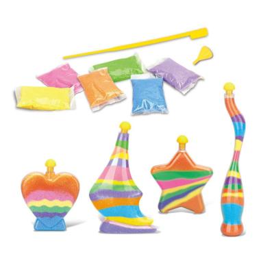 China Magic Indoor PATTERN TOY 6 BAG 4 Bottle Sand Toys Colorful DIY Sand Toys For Children for sale