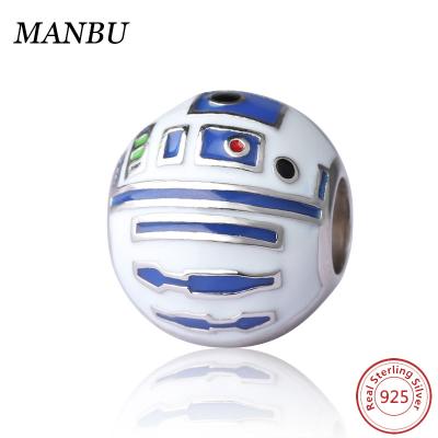 China Jewelry Charms Jewelry Charms R2D2 Starwars Collection Bead 03167 Sterling Silver for sale