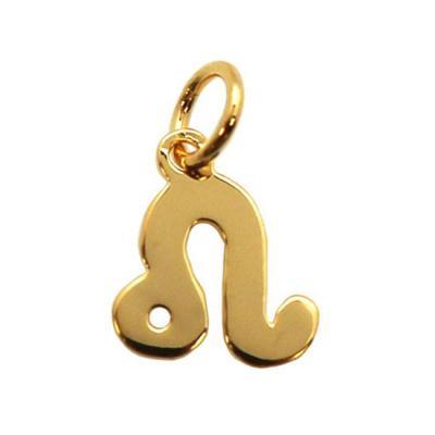 China 925 Sterling Silver Gold Plated Zodiac Sign Pendants Trendy Wholesale Horoscope Charms for sale