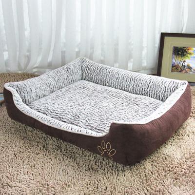 China Sustainable Luxury Soft Fleece Sleeping Outdoor Pet Bed For Large Dogs With Removable Cover for sale