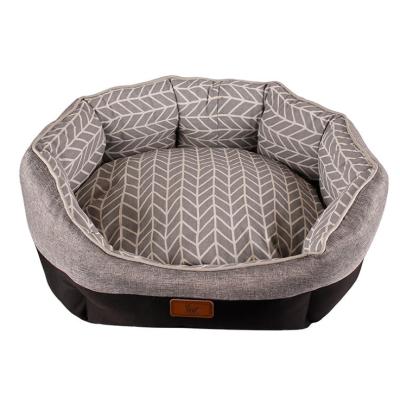 China Print Cotton Dog Sofa Bed Folding Pet Bed Cheap Sustainable House for sale