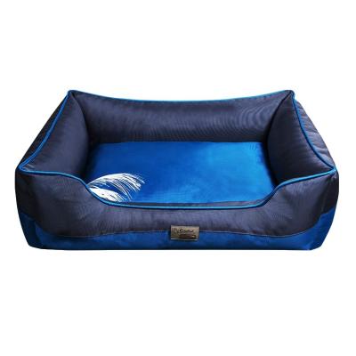 China Goodluckpet Sustainable Water Resistant Chew Proof Oxford Cooling Orthopedic Dog Bed for sale