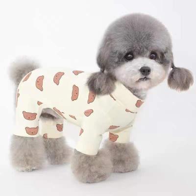 China New Autumn Winter Sustainable Pet Clothes Quadruped Dog Clothes Cotton-padded Warm Clothes Teddy for sale