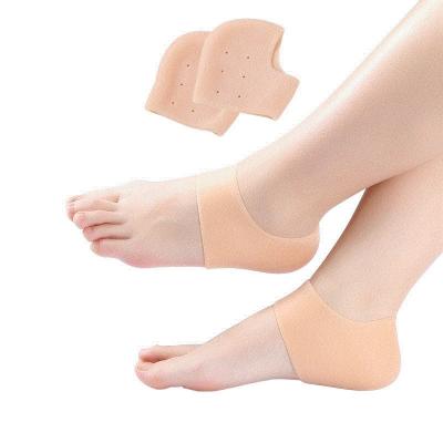 China Silica Gel Silicone Heel Protector Relieve Heel Pain Unisex Heel Moisturizing Breathable Foot Wear Protector Socks for sale