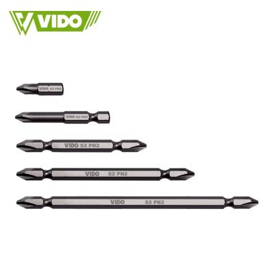 China VIDO Double End 150mm CR-V S2 PZ2 PH1 PH2 Phillips Steel Magnetic Screwdriver Bit for sale