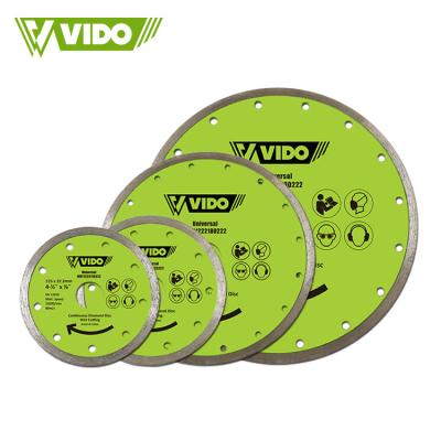 China Granite/marble/brick/concrete/stones cutting VIDO 115 mm saw blade marble turbo diamond cutting disc for granite and ceramics for sale