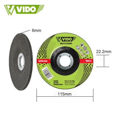 China VIDO Resin Manufacturers 115 Mm 5 Inch Cup And Metal Disc Grinding Abrasive Sanding Wheel For Grinder for sale