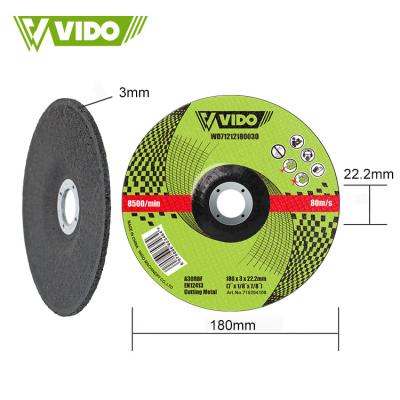 China Resin VIDO Manufacturers Durable 180mm 7 Inch Abrasive Wheel Grinding Cutting Disc For Stone And Metal for sale