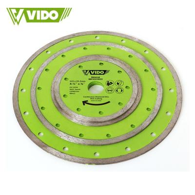 China Granite/Marble/Brick/Concrete/Stones Cutting VIDO 115mm 125mm Diamond Tile Saw Wet Cutting Blade Disc For Granite for sale