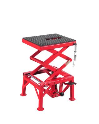 China Hot Selling Red Hydraulic Vertical Lift 300lbs Stand For Motorcycle Lifts 300 for sale