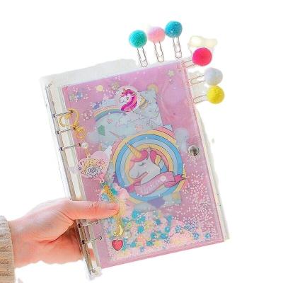 China Unicorn Ocean Handbook Korean Loose-leaf Notepad Set Handbook Cheap Cute Net Red Spiral Girl Creative Heart for sale