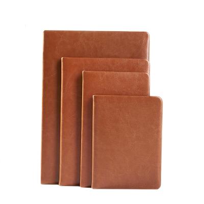 China Wholesale Creative Business Leather Notebook LOGO Hard Cover Book Office Stationery B5 Notebook Diary Notebook Wholesale for sale