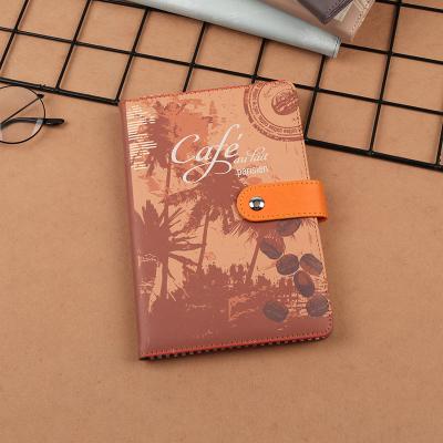 China Embossed Hardcover Goods Vintage Writing Genuine Business Custom PU Leather Notebook for sale