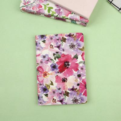 China Cute Flower Printed Hardcover School Supplies Stationery Paper Notebooks for sale