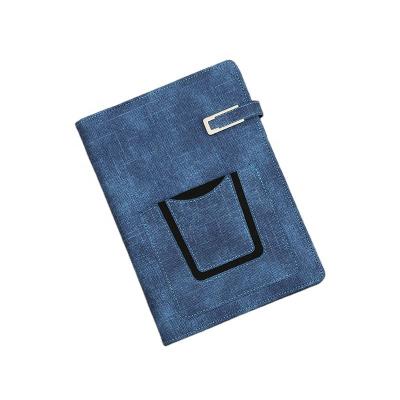 China Printed A5 business gifts customized diary blue notebook cheap bulk color powerbank notebooks for sale