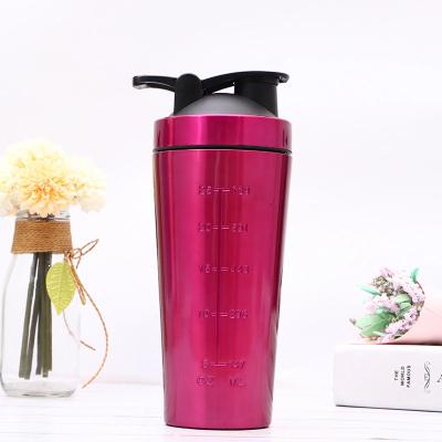 China Practical Wholesale Stainless Steel Protein Shaker Bottle Practical Promotional Shaker , Custom Metal Shakers for sale