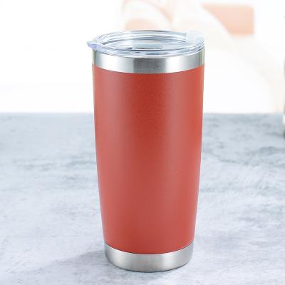 China Sustainable 20 Ounce Insulated Travel Mug Stainless Steel Beverage Coffee Thermos for sale