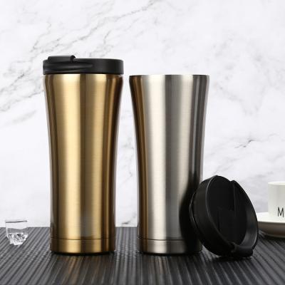 China Wholesale 500ml Stainless Steel Travel Coffee Disposable Double Wall Eco-Friendly Reusable Kids Mug Matte Tumbler Mugs Bulk for sale