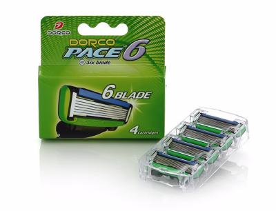 Chine 4PCS/Pack razor blades Men Manual Shaving Razor blades with 6 Blades High quality blades sharpener blades à vendre