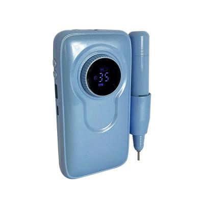 China Plastic Nail Polish Machine Nail Art Machine Sky Blue Nail Drill Machine for sale