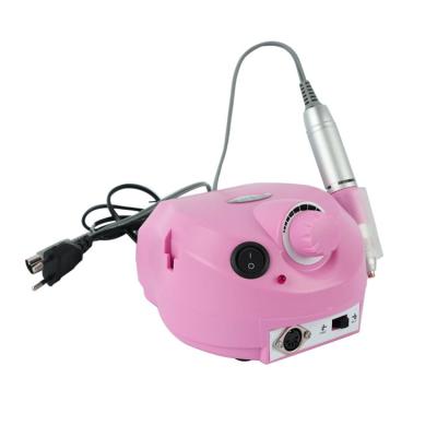 China Russia Plastic Nail Art Manicure Pink Nail Drill Machine With Marathon for sale