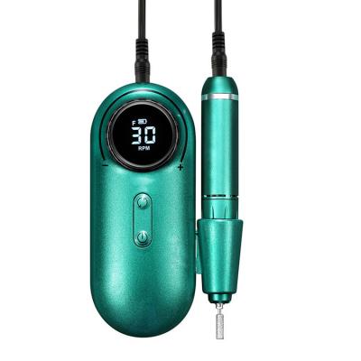 China Nail Drill Plastic Custom Logo Rechargeable Professional Electronic Nail Drill for sale